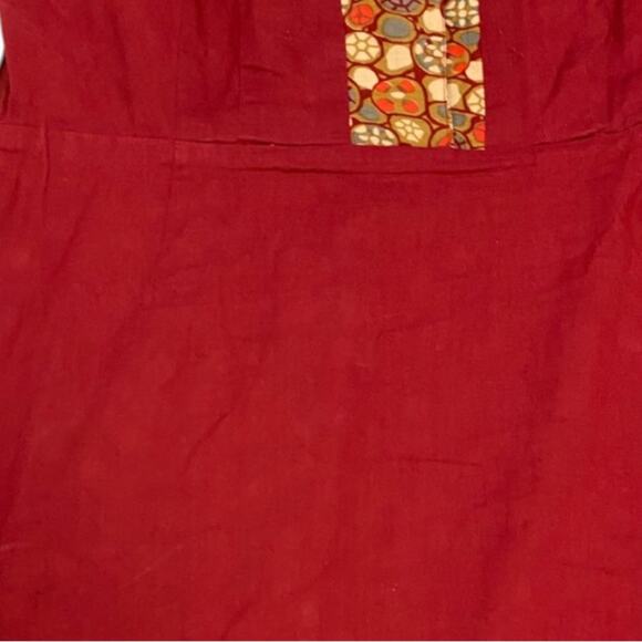 Anthropologie Small Retro Dress Boho Fall Cotton 50s style Edme & Esyllte Art - Picture 15 of 17